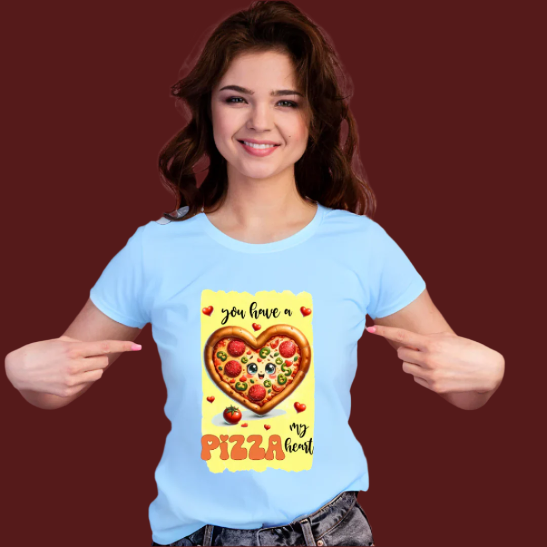 Let's have a slice of Pizza  - Vibe Wear T-Shirt, 100% Cotton